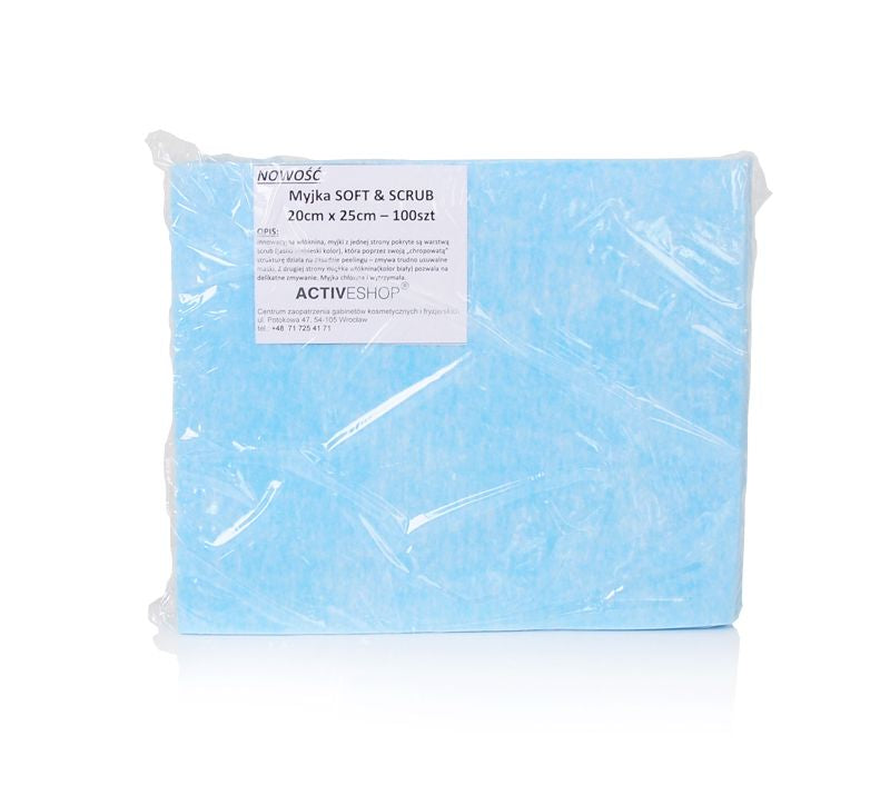 Engangsbehandlingsklude 100 stk soft & scrub 20 x 25 cm