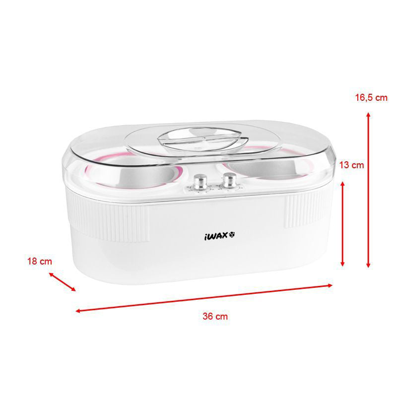 iWax voksvarmer 2i1 dåse 400 ml + 800 ml - Next Cosmeitcs
