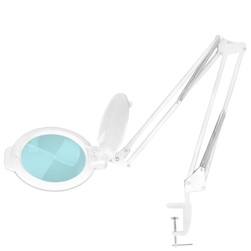 GLOW - Lup Ringlight 8012/5 til bordmontering, Hvid - Next Cosmeitcs