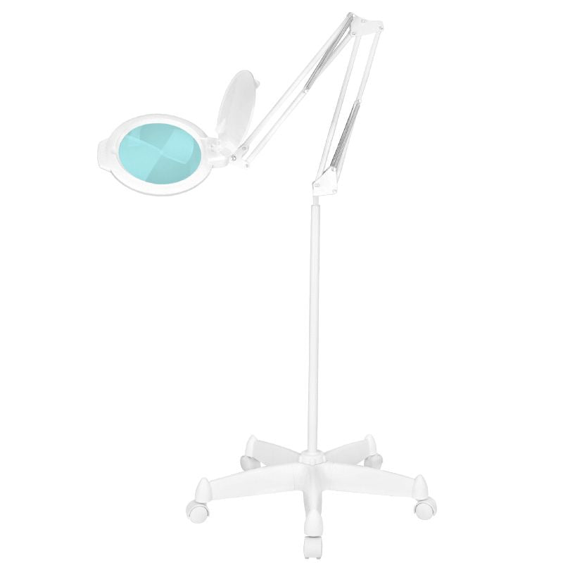 GLOW - Lup Ringlight 8013/6 med stativ Hvid - Next Cosmeitcs