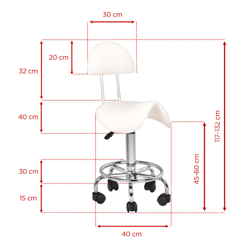 Behandlerstol 6001 Hvid - Next Cosmeitcs