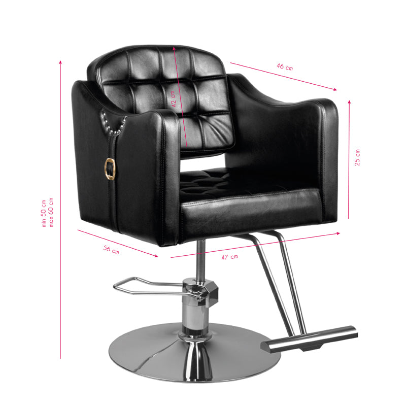 Frisørstol – Hair System 0-90 Sort