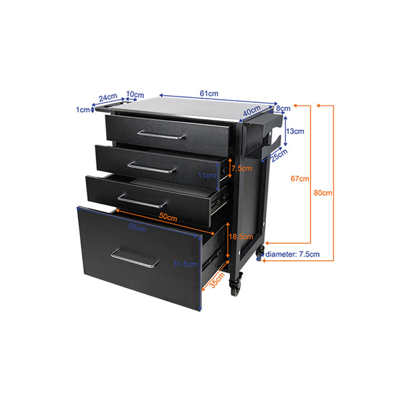 Pro Ink 702 Tatovering Rullebord - Sort - Next Cosmeitcs