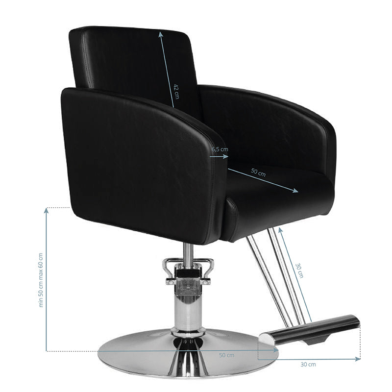 Frisørstol – Hair System HS40 sort