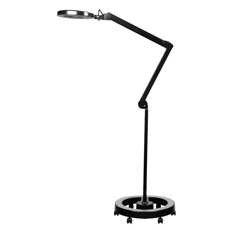 Elegante - Luplampe 6025 med 60 LED SMD lys og 5D linse i sort farve med stativ - Next Cosmeitcs