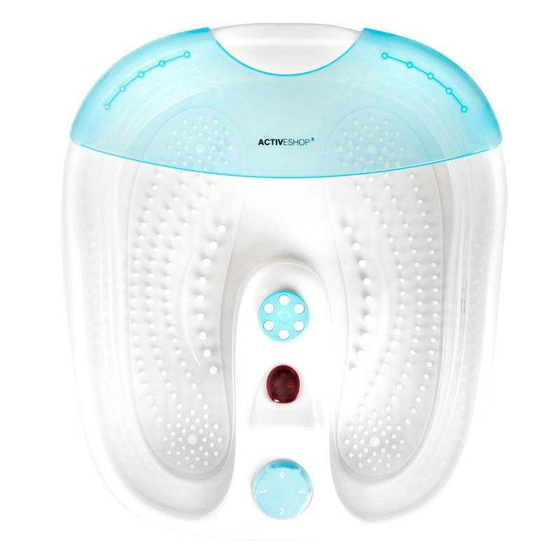 Pedicurebakke på Hjul i Krom og Fodmassageapparat Sæt, Inkl. Holdetemperatur Massageapparat AM-506A - Next Cosmeitcs