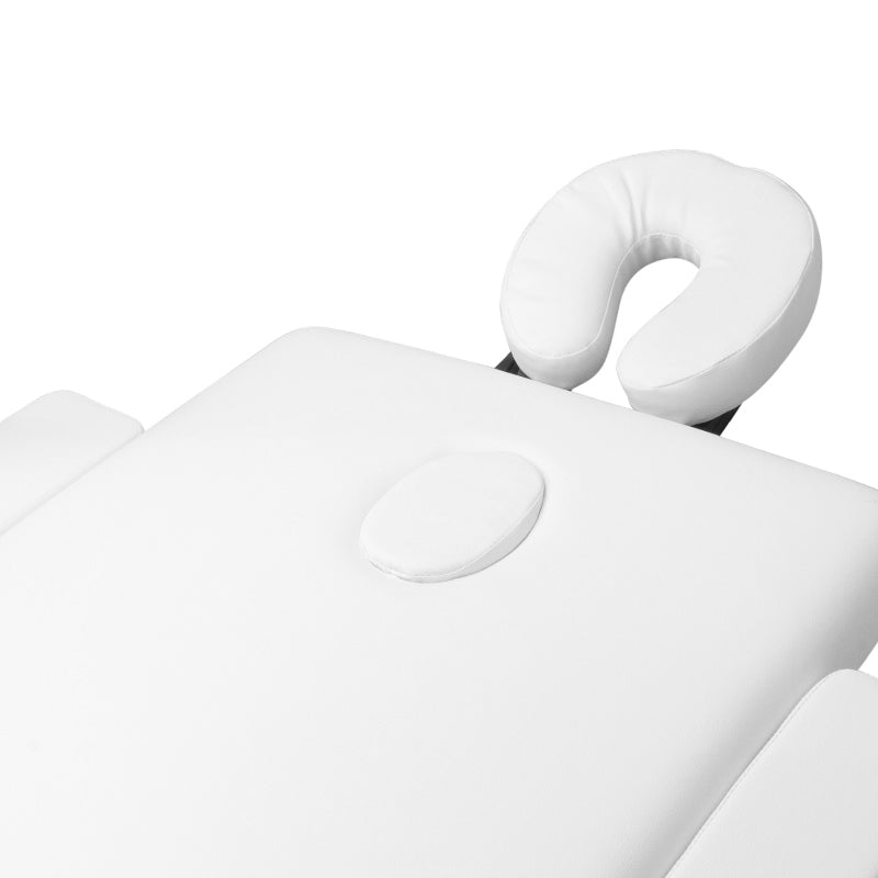 Foldbart Aluminium Massagebord Comfort 2-segment Hvid - Next Cosmeitcs