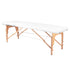 Foldbart træmassagebord Comfort 2-segment Hvid - Next Cosmeitcs