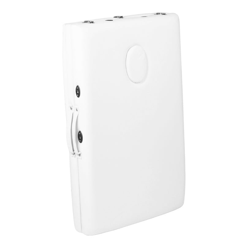 Foldbart Aluminium Massagebord Comfort 3-segment Hvid - Next Cosmeitcs