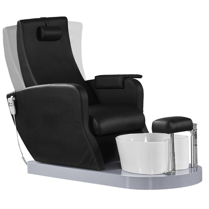 Azzurro 016B pedicure spa stol, sort