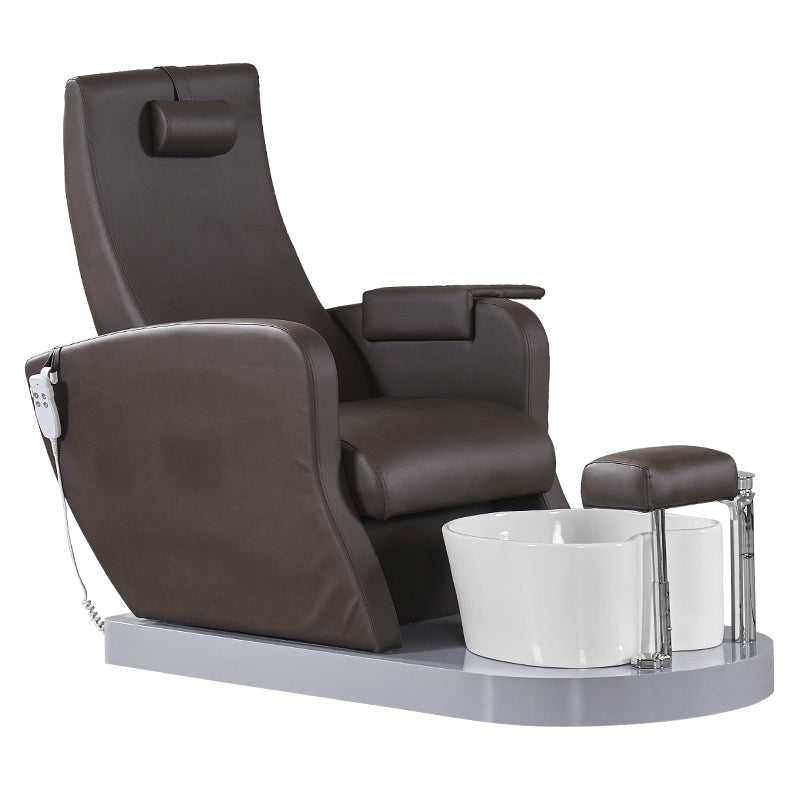 Azzurro 016B pedicure spa stol, brun