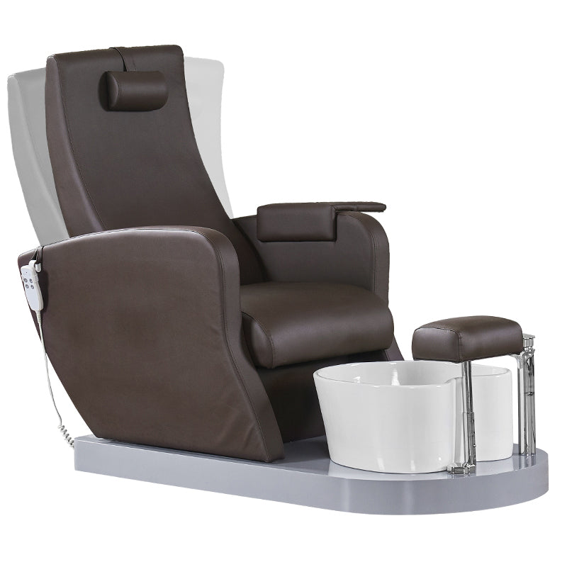 Azzurro 016B pedicure spa stol, brun