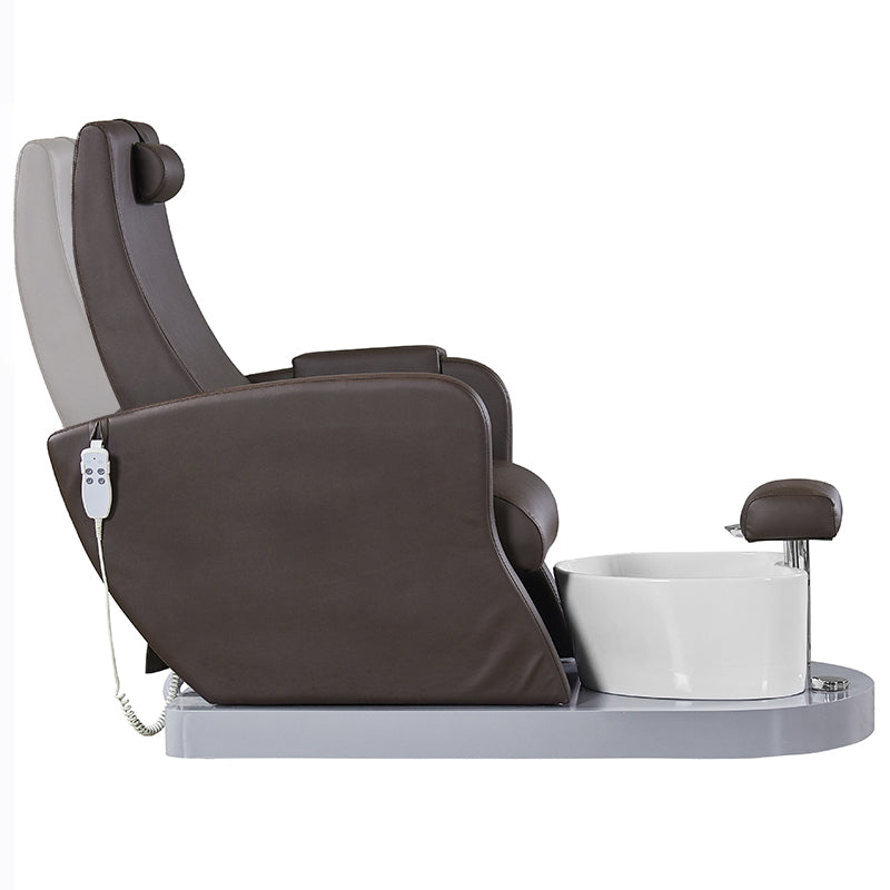 Azzurro 016B pedicure spa stol, brun