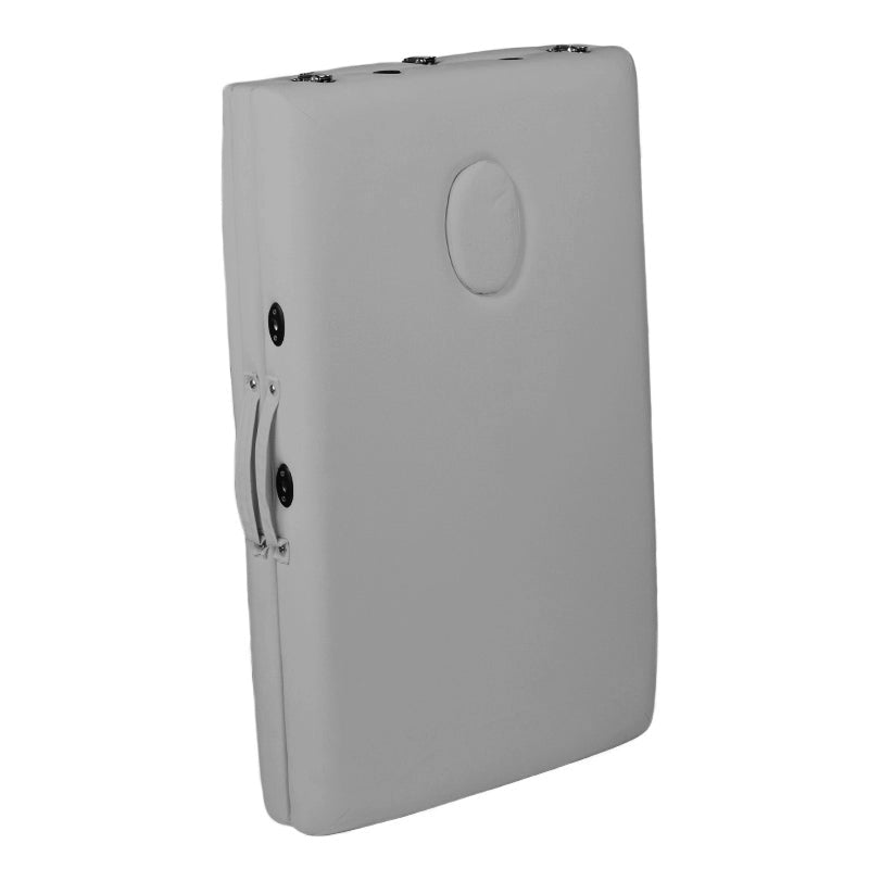 Foldbart Aluminium Massagebord Comfort 3-segment Grå - Next Cosmeitcs