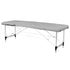 Foldbart Aluminium Massagebord Comfort 2-segment Grå - Next Cosmeitcs