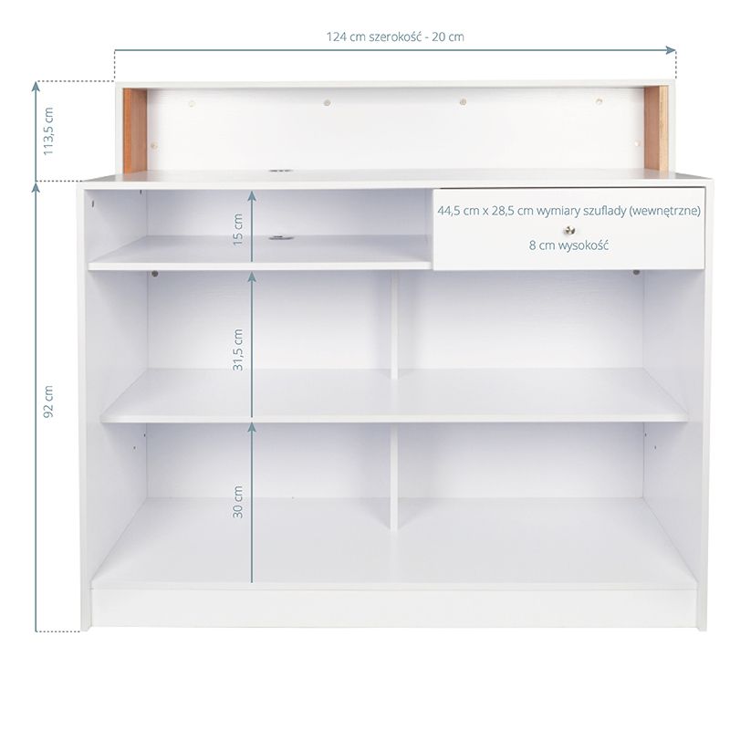 Gabbiano Receptionsdisk - Perlehvid - Next Cosmeitcs