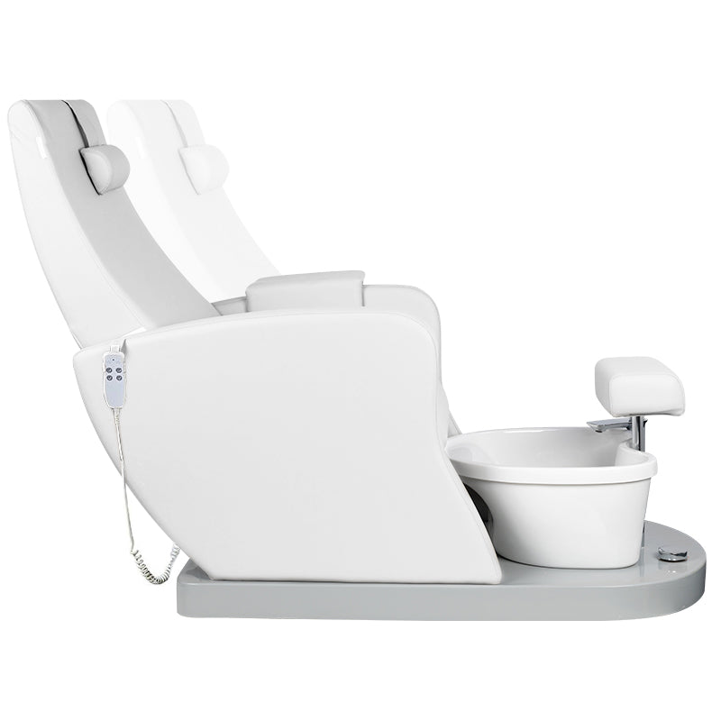 Azzurro 016B pedicure spa stol, hvid