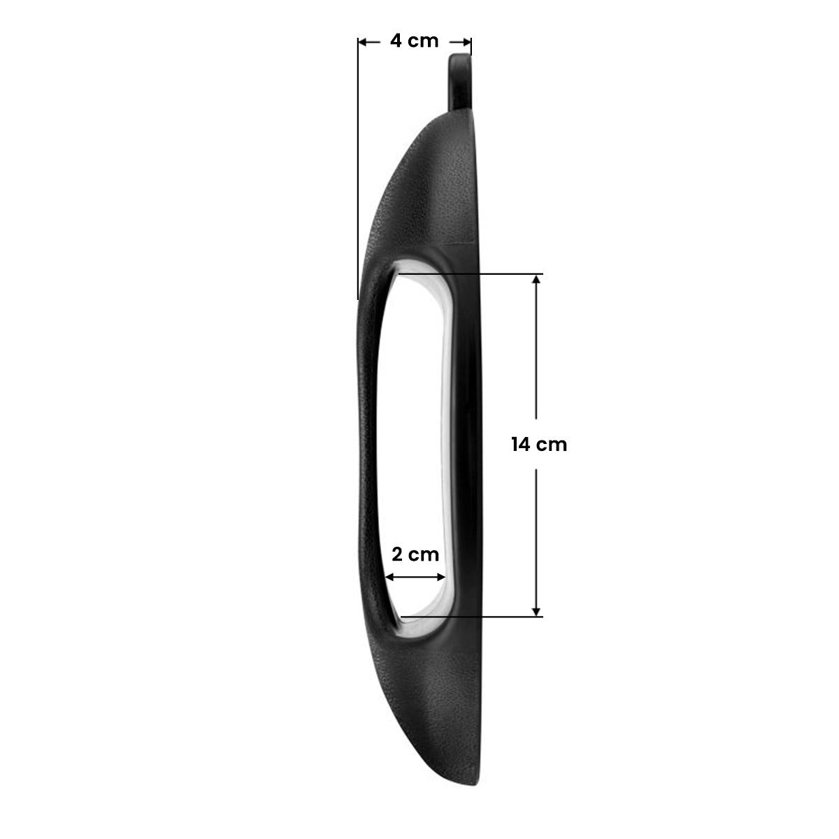 Rundt frisørspejl Q-29 sort - Next Cosmeitcs