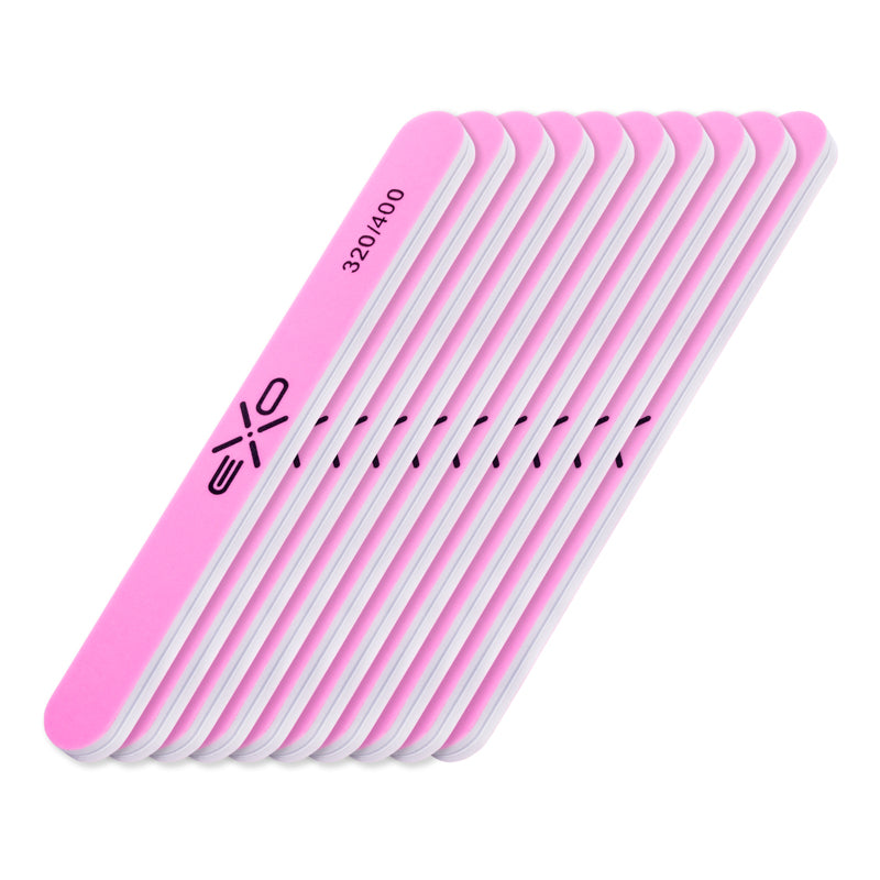 EXO Poleringsbuffer, flad, 320/400, 10 stk. - Next Cosmeitcs