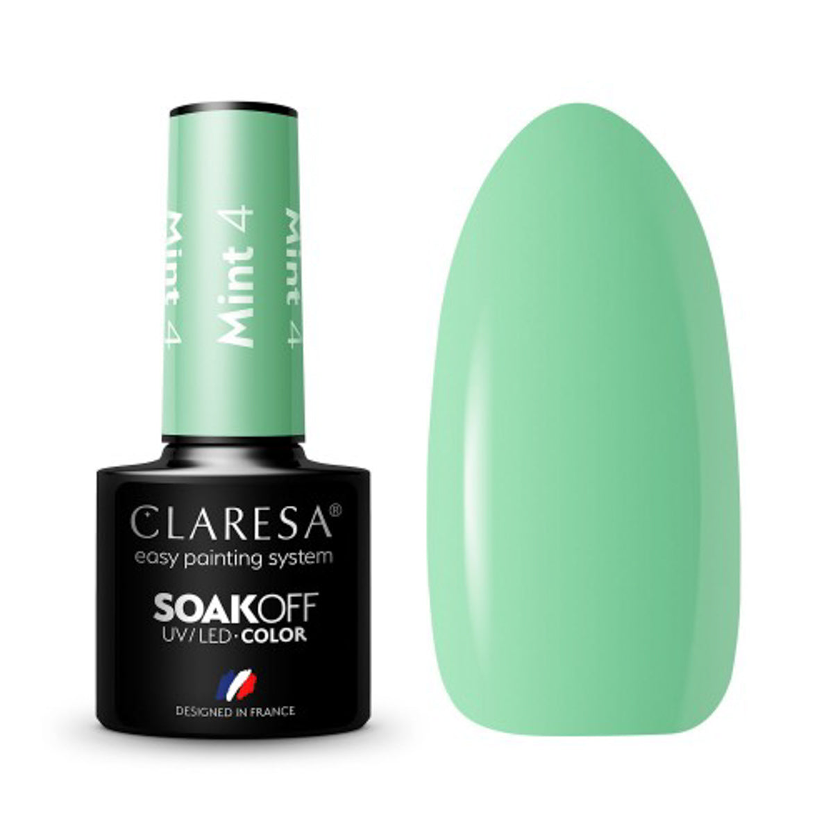 CLARESA Hybrid-Nagellack 4 MINT 5g