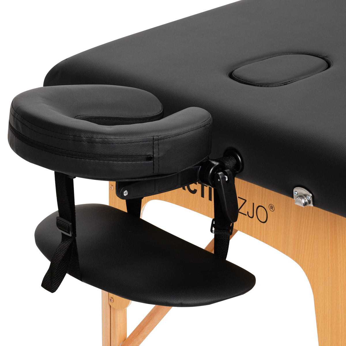 Foldable wooden massage table Comfort Lux 3-segment 190x70 Black