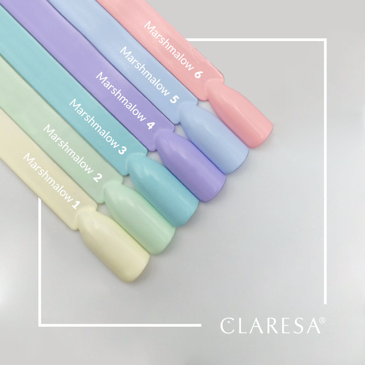 CLARESA Hybrid Neglelak 4 MARSHMALLOW 5g
