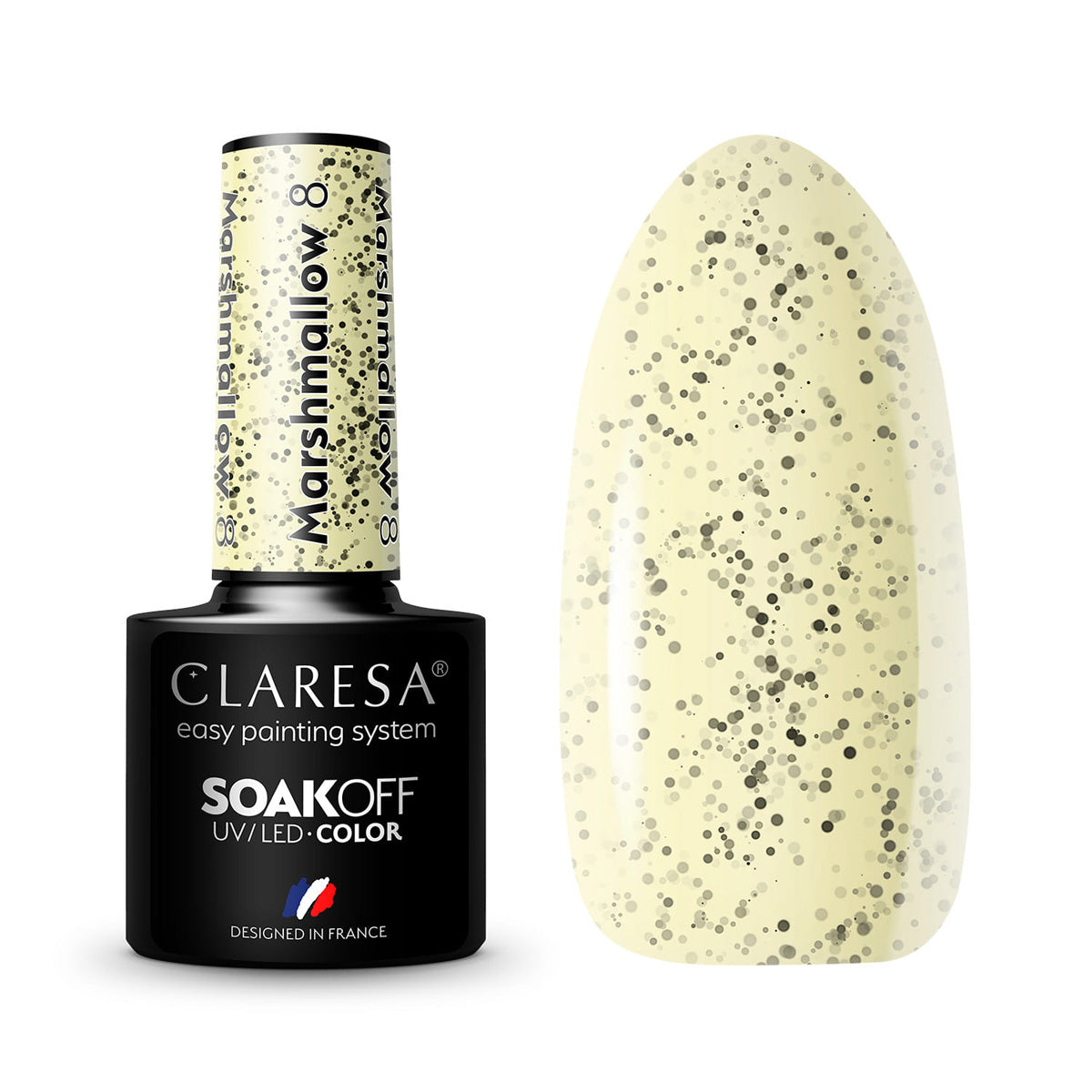 CLARESA Hybrid Neglelak 8 MARSHMALLOW 5g