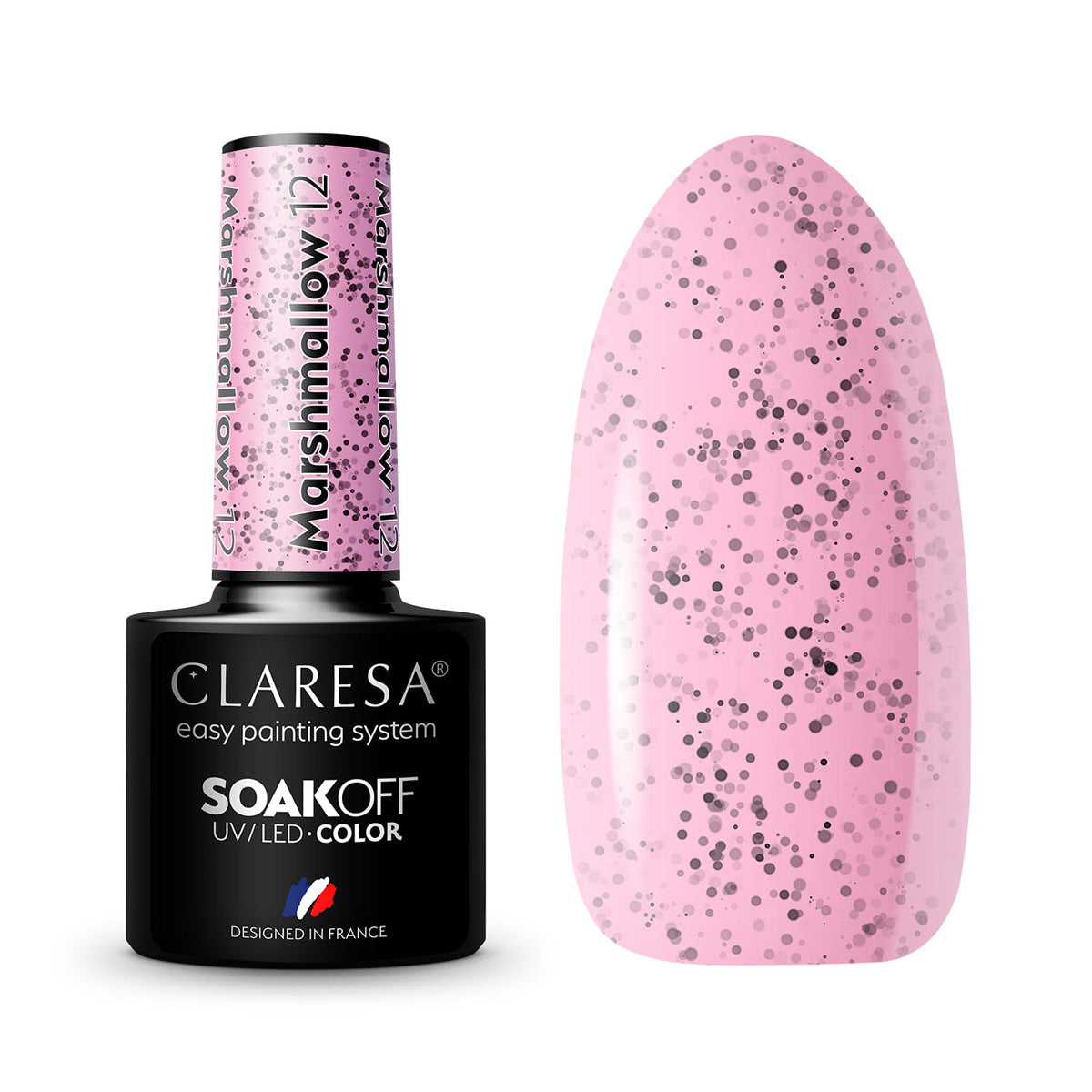 CLARESA Hybrid Neglelak 12 MARSHMALLOW 5g