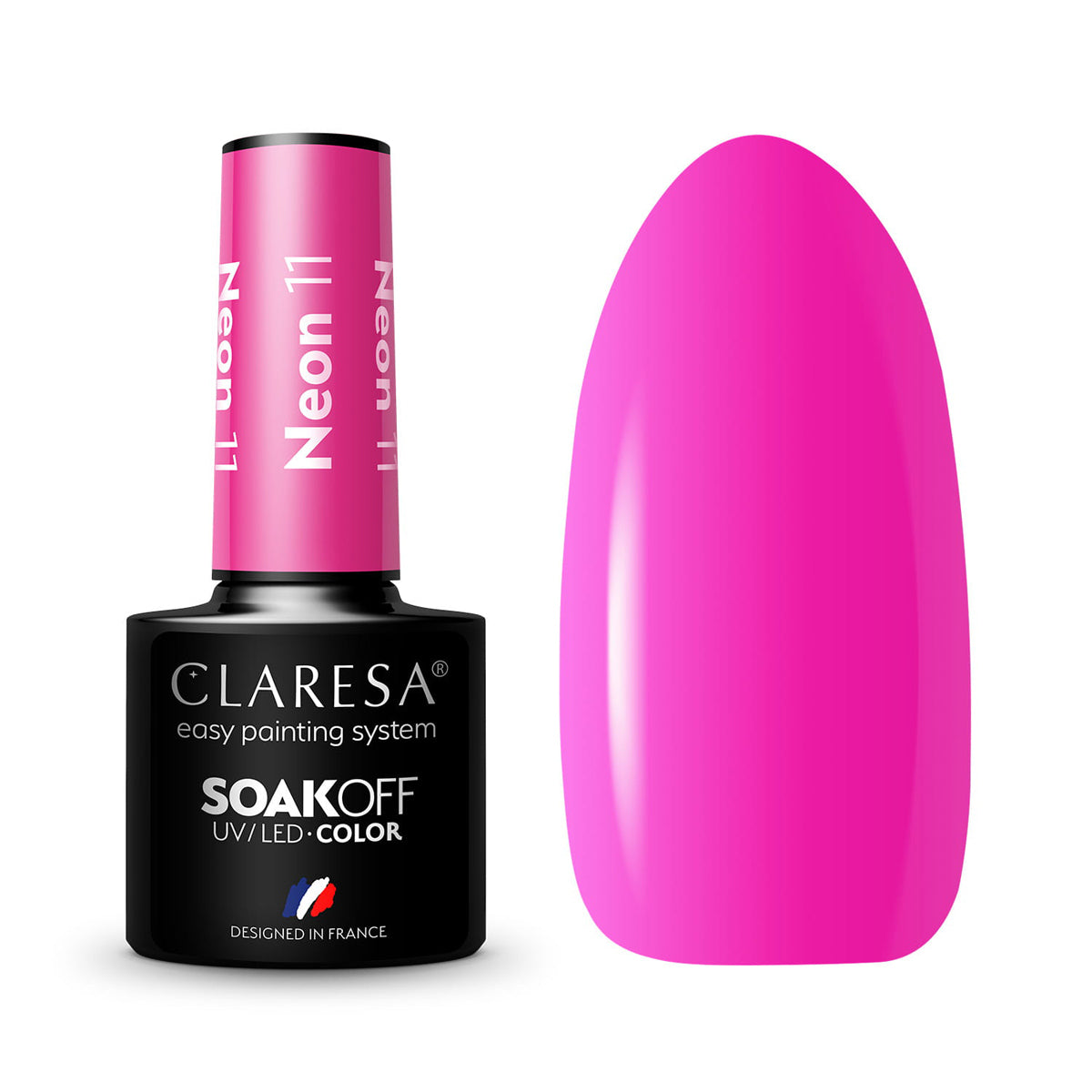 CLARESA Hybrid-Nagellack 11 Neon 5g