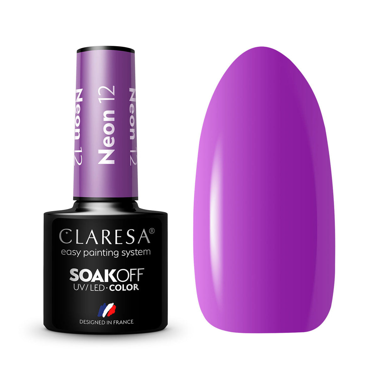 CLARESA Hybrid-Nagellack 12 Neon 5 g