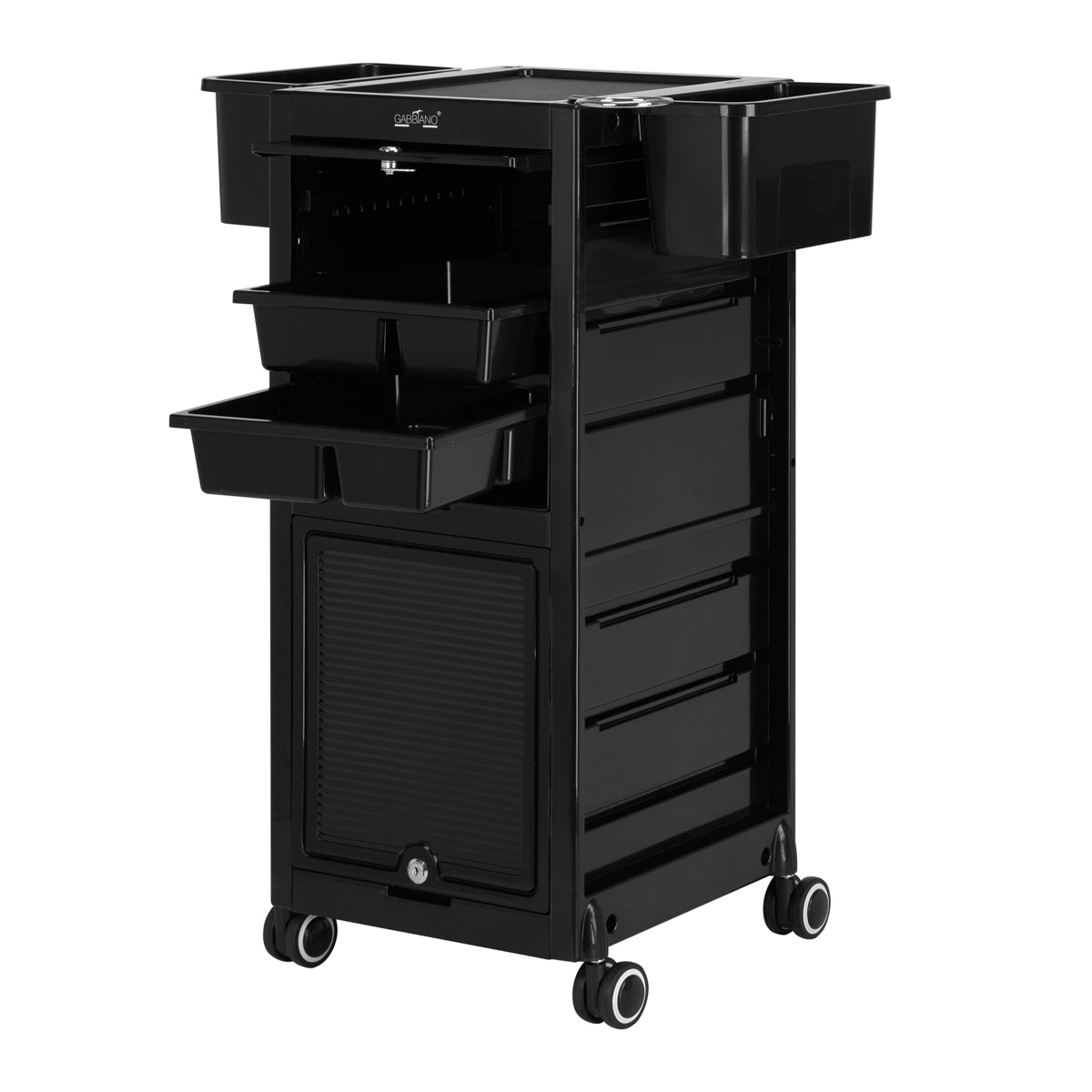 Friseurassistenten-Rolltisch - 68C schwarz