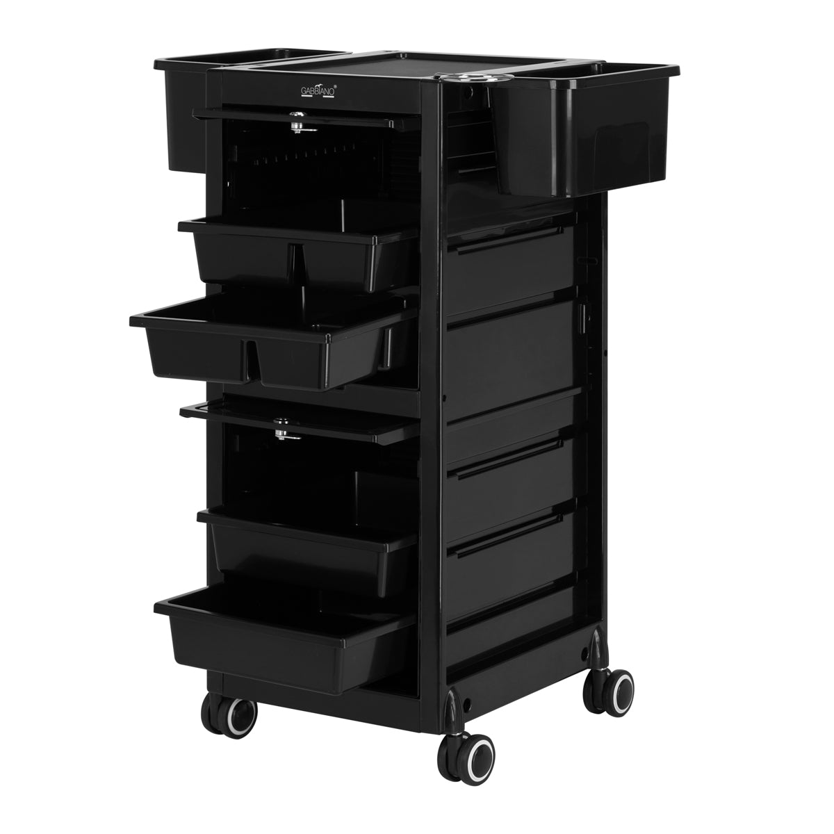 Friseurassistenten-Rolltisch - 68C schwarz