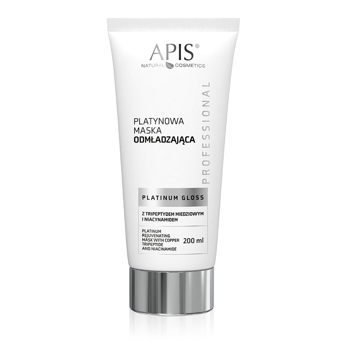 Apis Platinum Gloss Platinum Verjüngende Maske mit Kupfertripeptid und Niacinamid 200 ml