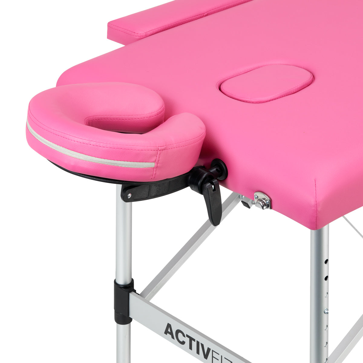 Foldbart Aluminium Massagebord Comfort 2-segment Rød