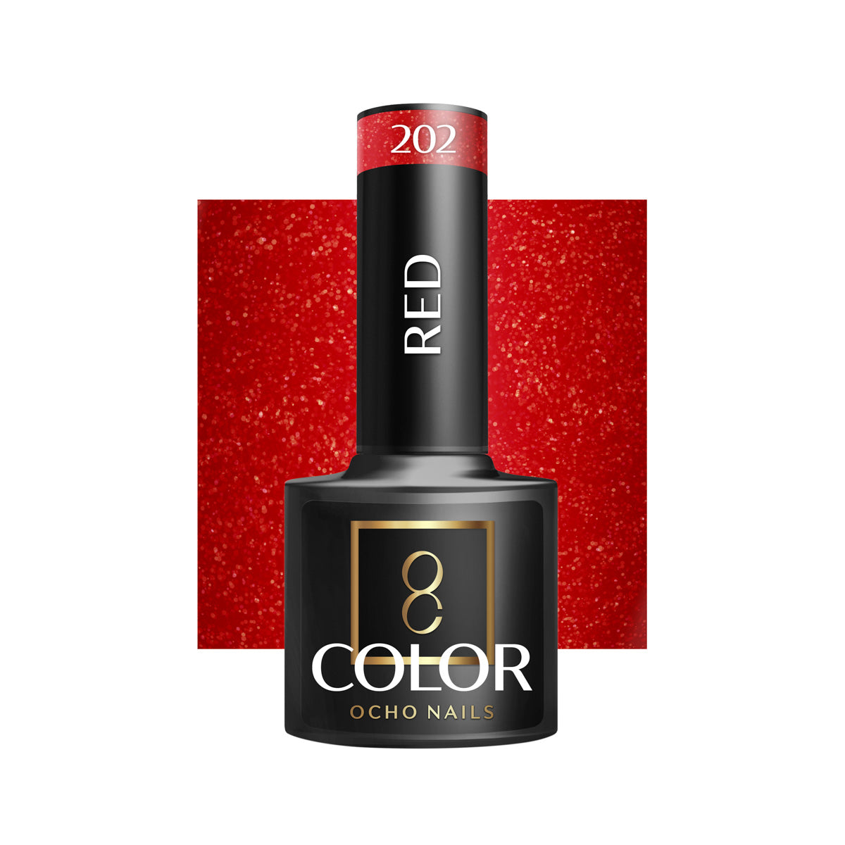 OCHO NAILS Hybrid Neglelak Rød 202 -5 g - Next Cosmeitcs