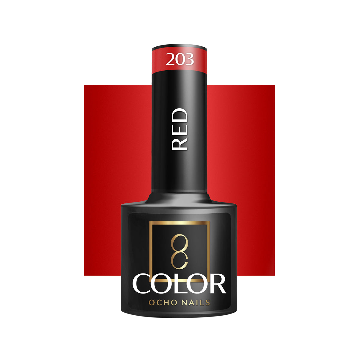 OCHO NAILS Hybrid Neglelak Rød 203 -5 g - Next Cosmeitcs