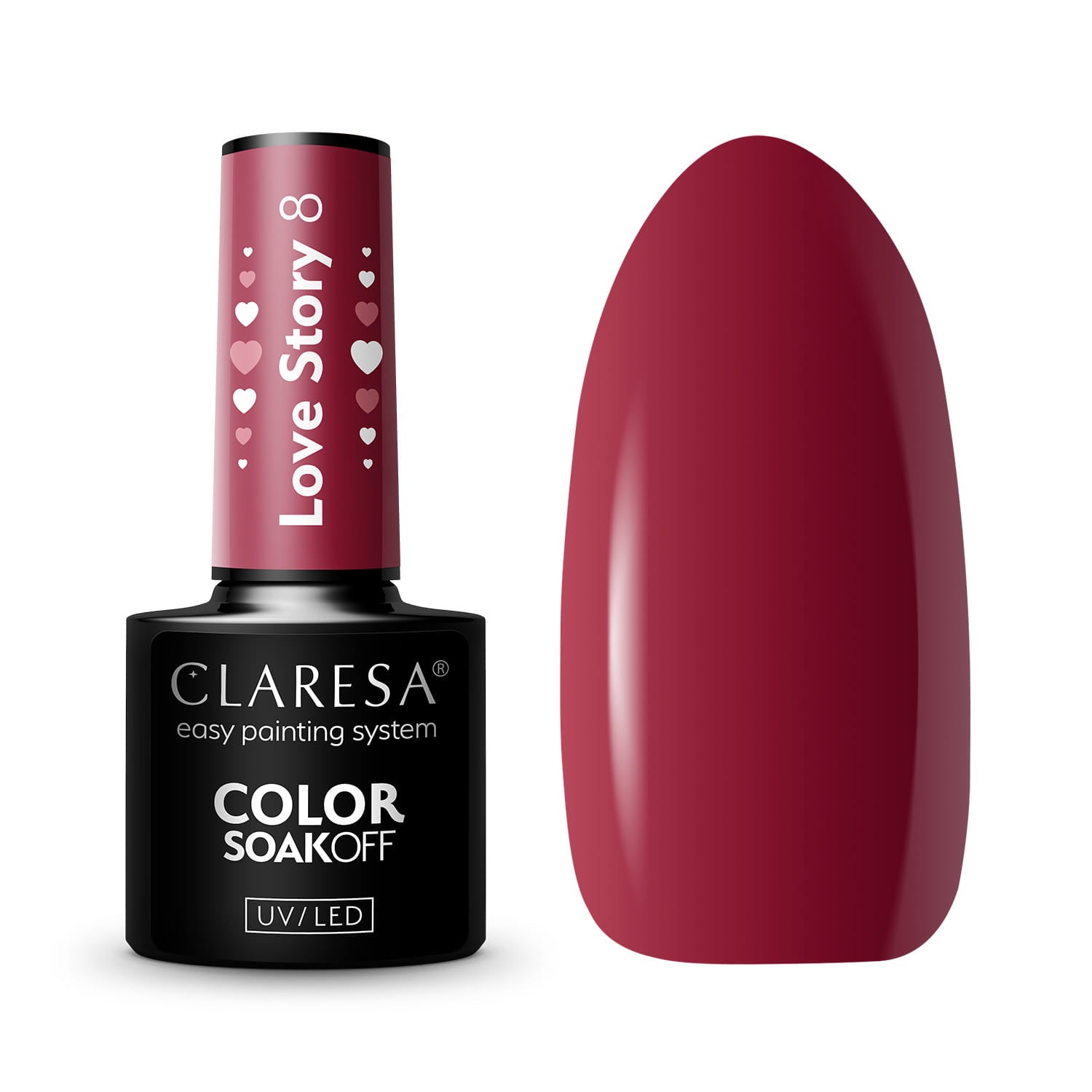 CLARESA LOVE STORY 8 Hybrid-Nagellack – 5 g