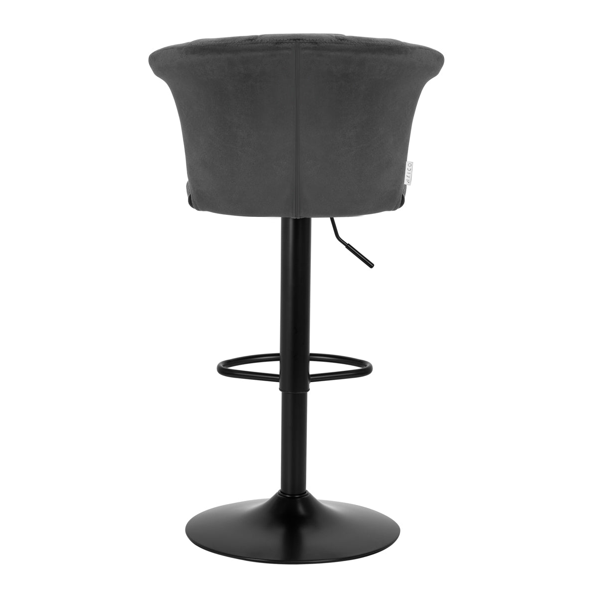 Barstol QS-B801 i Grå velour - Next Cosmeitcs