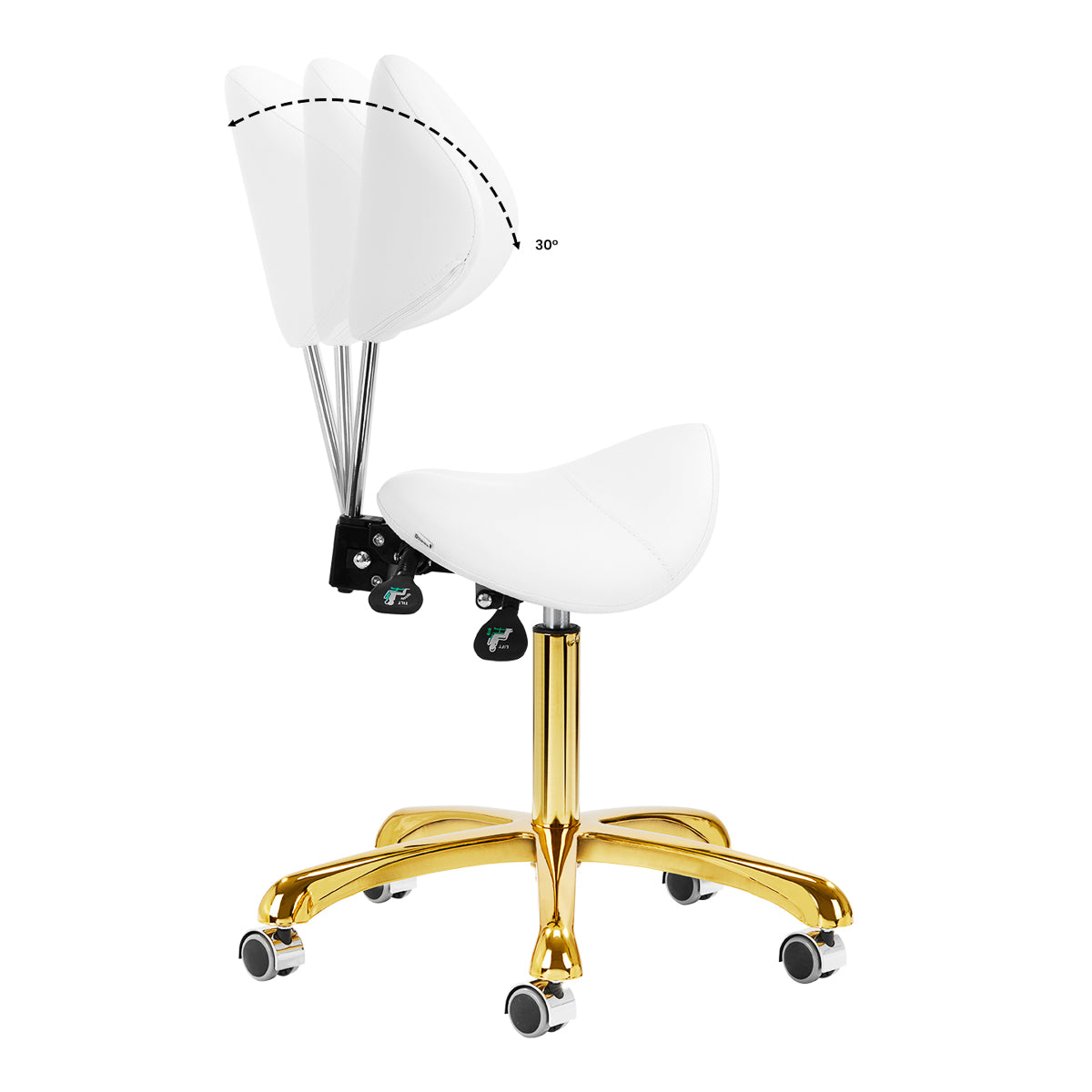Behandlerstol 1004 Giovanni Guld Hvid