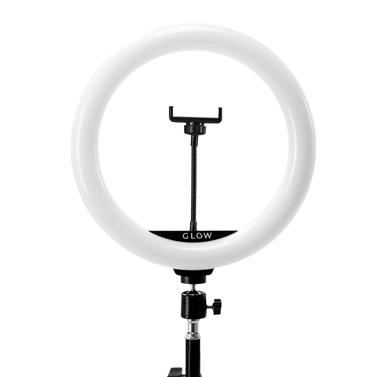 GLOW - Ringlampe 10" RGB med stativ 10W - Next Cosmeitcs