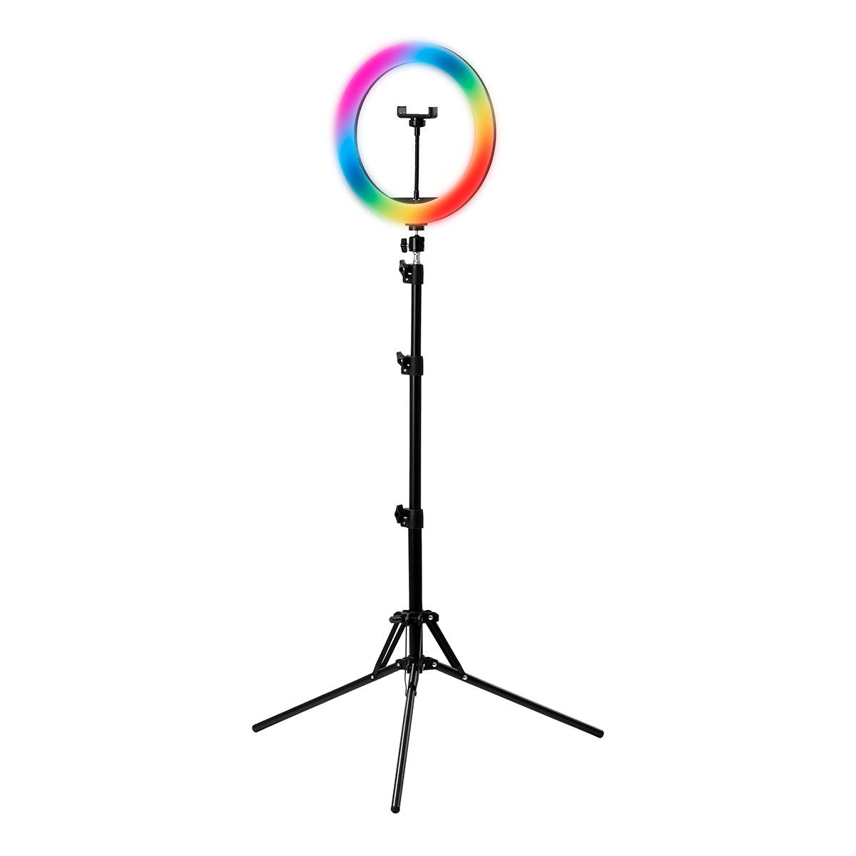 GLOW - Ringlampe 13" RGB med stativ 10W - Next Cosmeitcs
