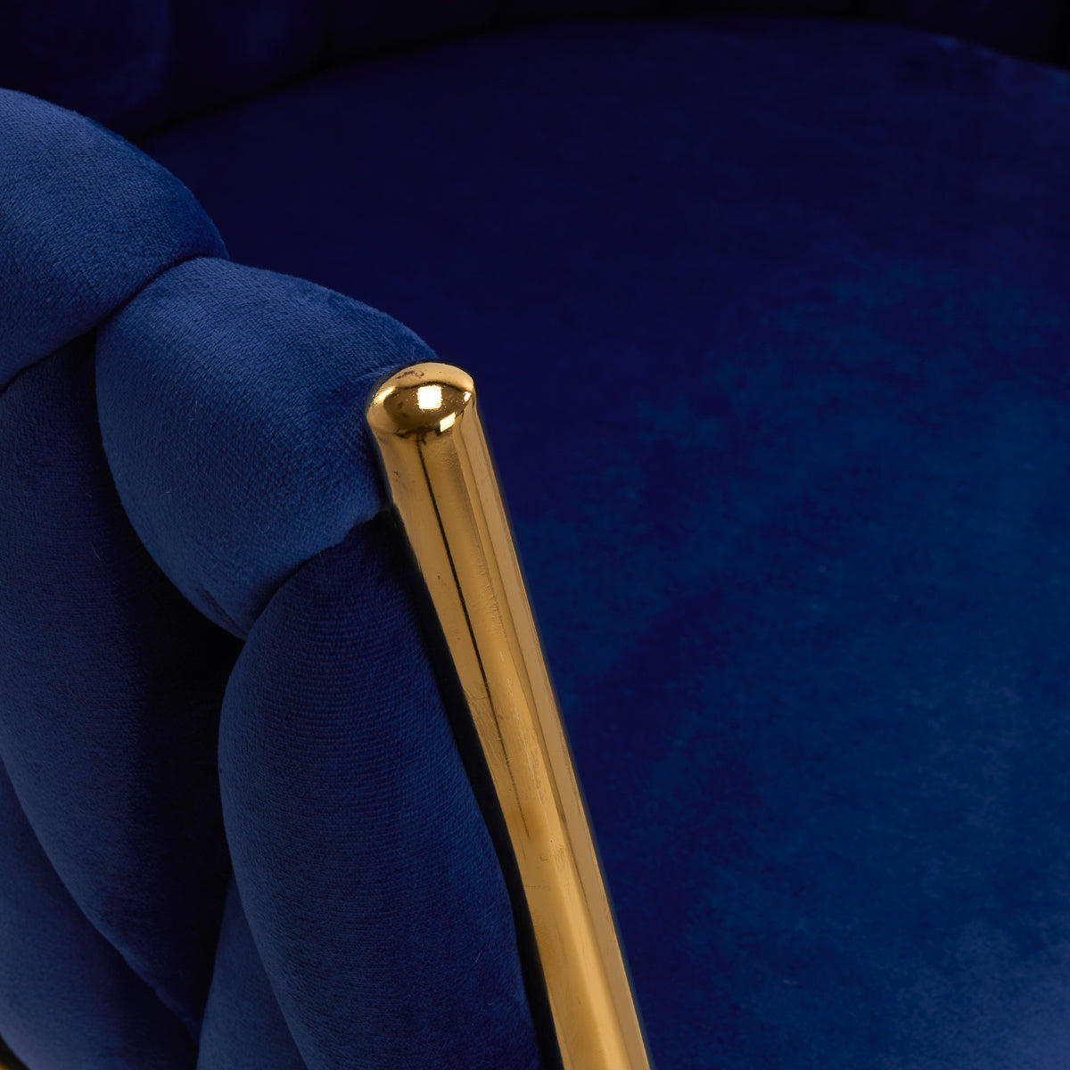 Makeup Stol QS-GW06G Velour Blå - Next Cosmeitcs