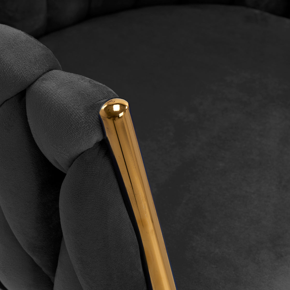 Makeup Stol QS-GW06G Velour Grå - Next Cosmeitcs