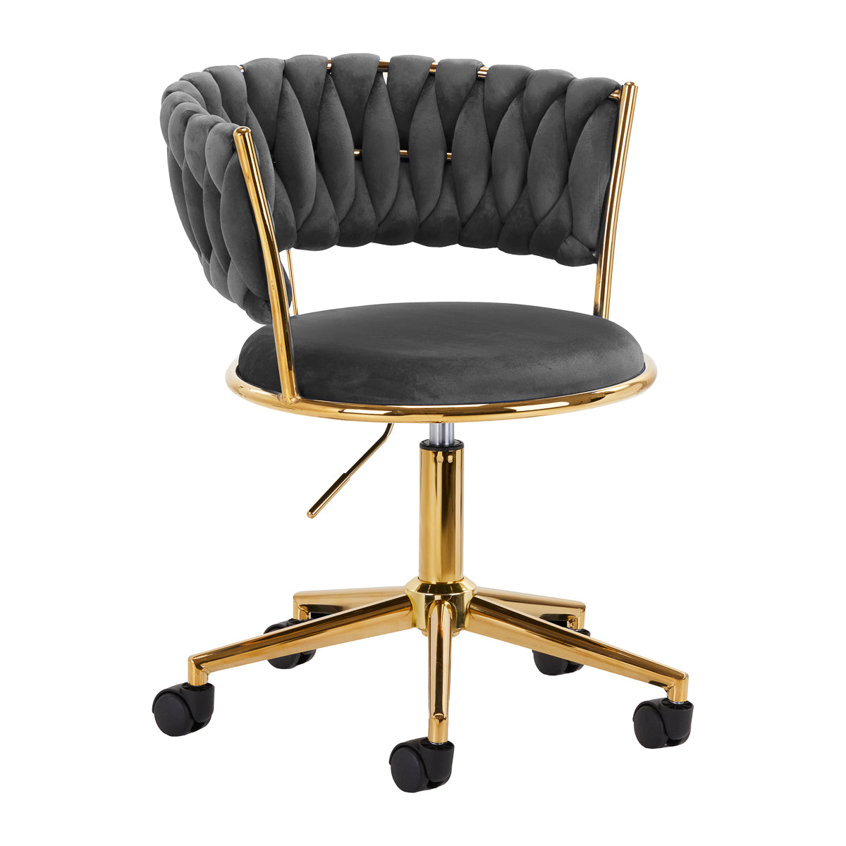 Swivel Chair QS-GW01G Velour Grey