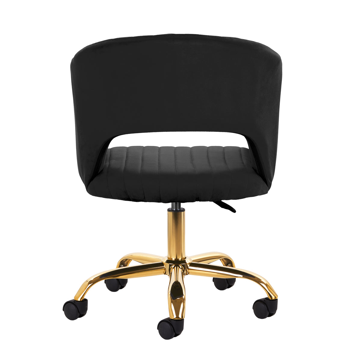 Swivel Chair QS-OF212G Velour Black
