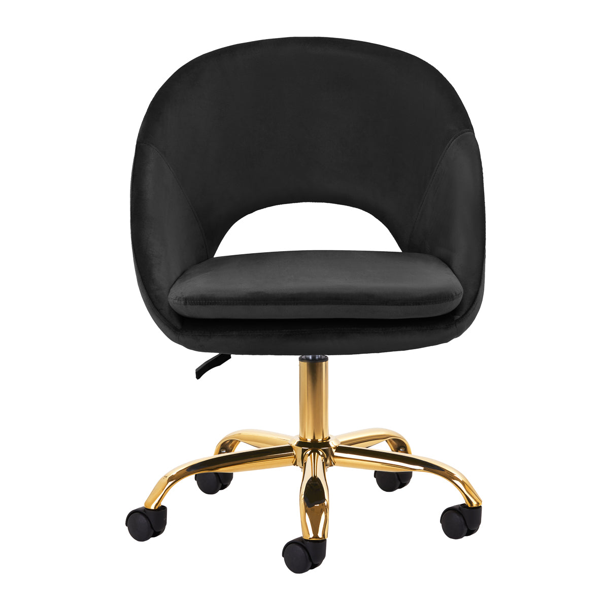 Drejestol QS-MF18G Velour Sort - Next Cosmeitcs