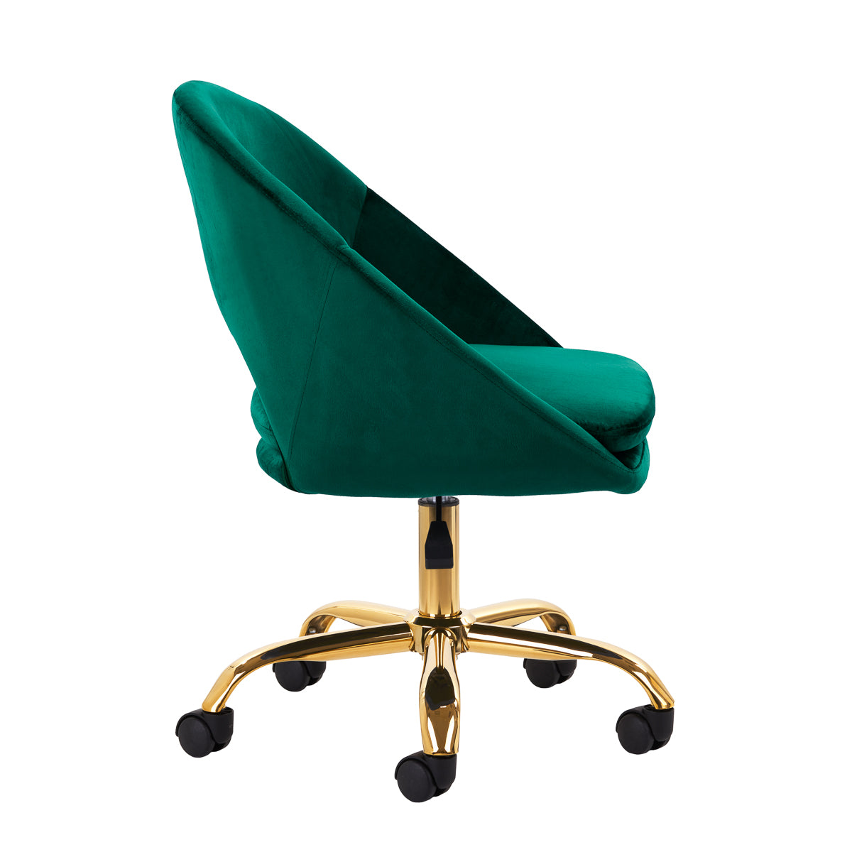 Drejestol QS-MF18G Velour Grøn - Next Cosmeitcs