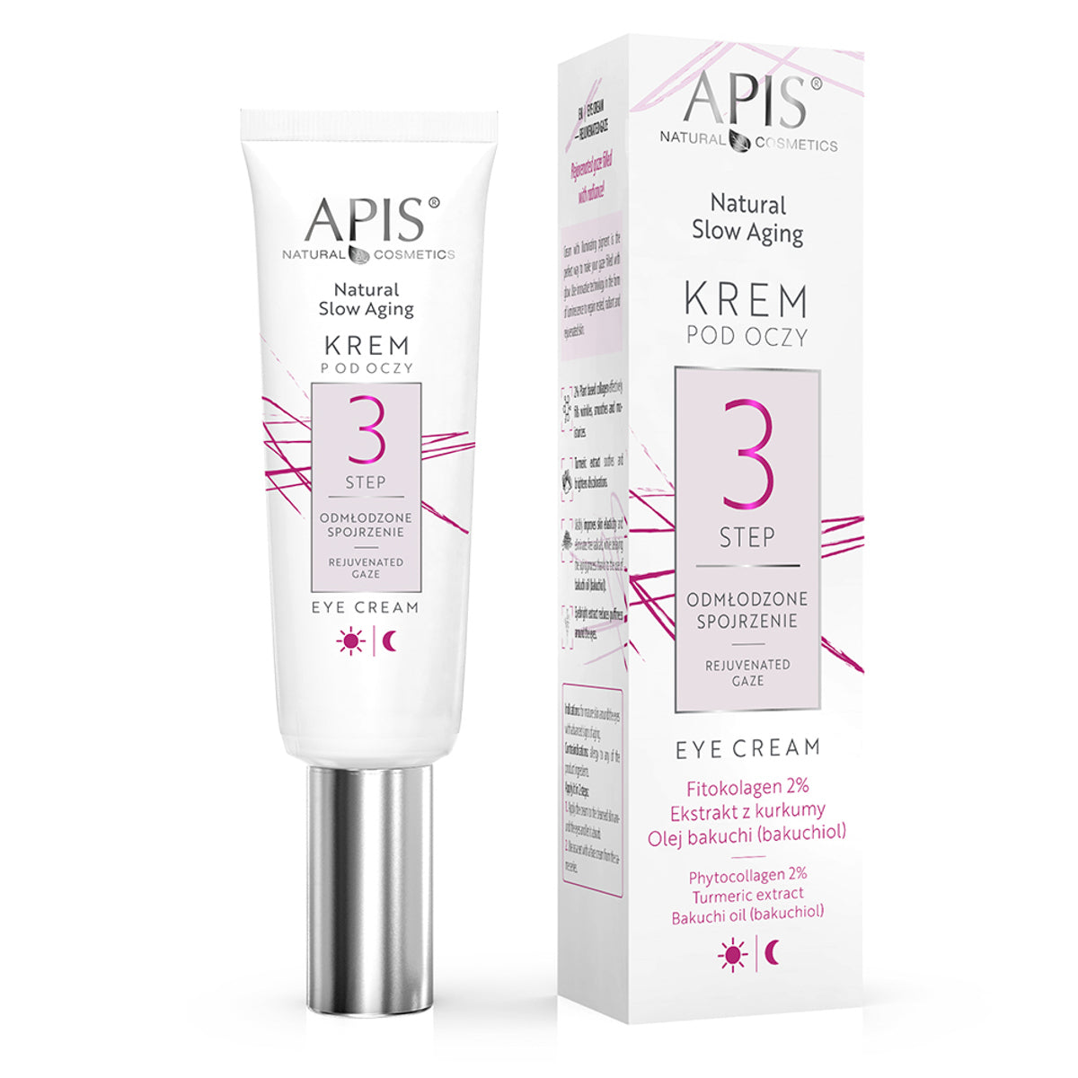 Eye Cream - Apis Natural Slow Aging Eye Cream STEP 3 Rejuvenated Look 15 ml