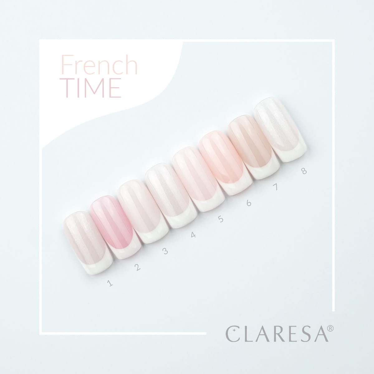 CLARESA Hybrid neglelak French Time 5 -5g - Next Cosmeitcs