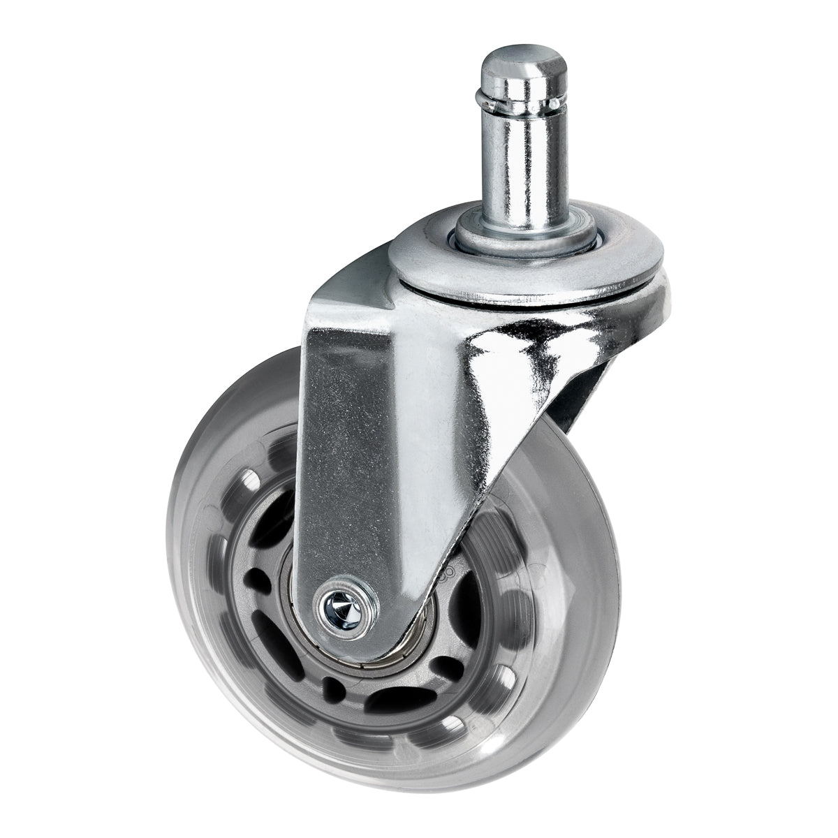 Roll Speed silberne Einsteckhockerrollen, 5er Set